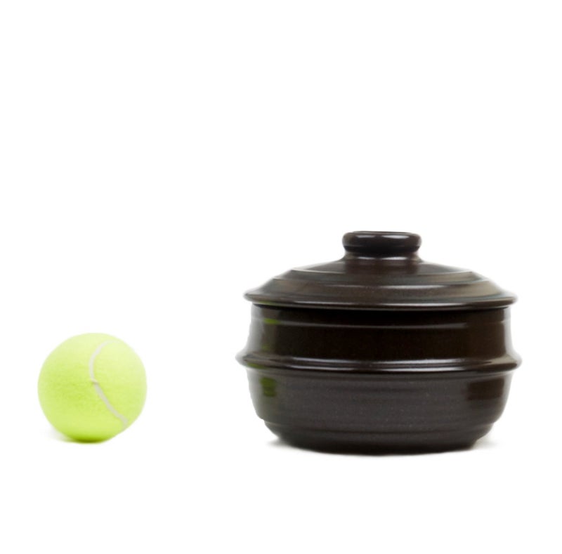 Crazy Korean Cooking Dolsot Korean Stone Bowl with Lid (No Trivet) (Size 4) - Image 3